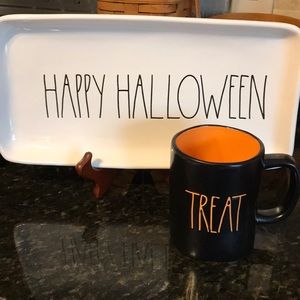Rae Dunn Set of 2 Halloween Mug and Platter